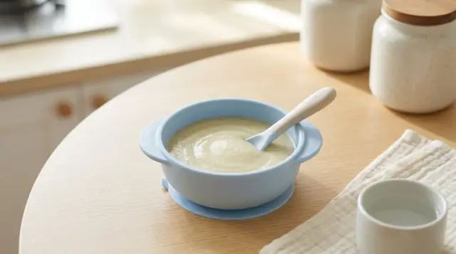 Mackerel and Quail Egg Porridge - 7–8 months