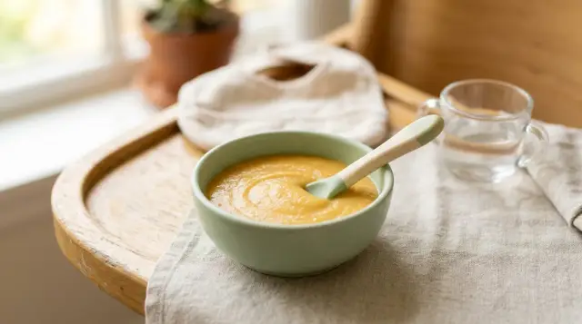 Corn, Carrot and Spinach Porridge - 7–8 months