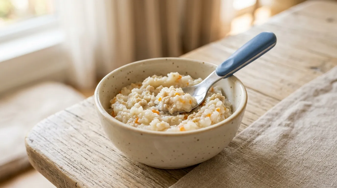 Free-range Chicken and Carrot Steamed Rice - 9–10 months