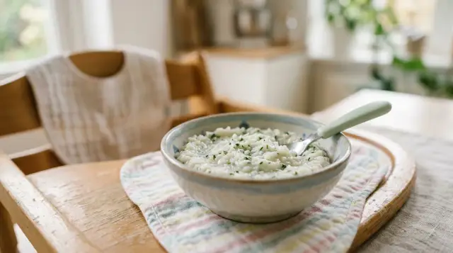 Snapper and Spinach Steamed Rice - 9–10 months