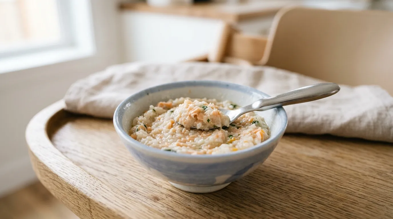 Salmon Steamed Rice - 9–10 months