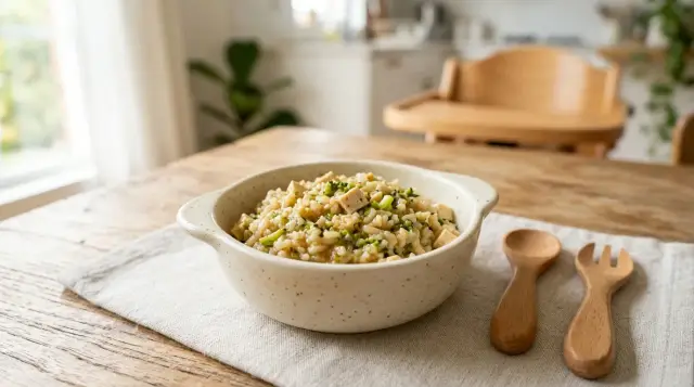 Tofu and Broccoli Steamed Rice - 1–5 years
