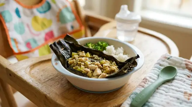 Steamed Dory Fish in Banana Leaf (Pepes) - 1–5 years