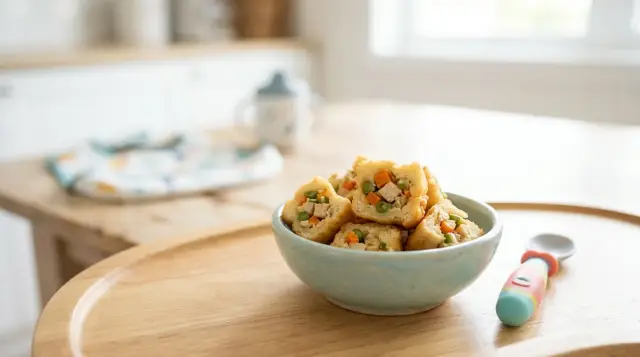 Fried Bread Stuffed with Chicken Ragout - 1–5 years